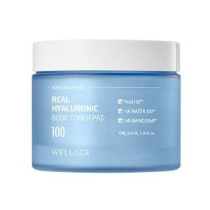 コスメちゃん wellage real hyaluronic blue toner pad